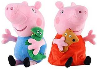 sai ji Peppa Pig Family Soft Toy for Kids (Orange)  - 25 cm
