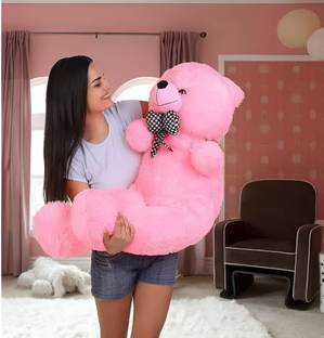 TRUELOVER 4 feet pink teddy bear cute and soft teddy bear  - 122 cm