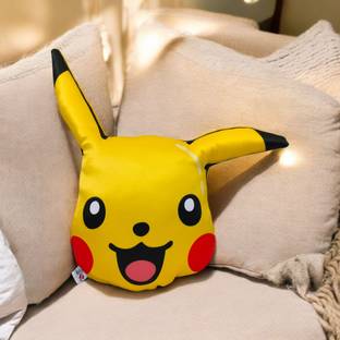 Yey Pokemon Pikachu Face Cushion Soft & Comfortable Plush Throw Pillow  - 40 cm