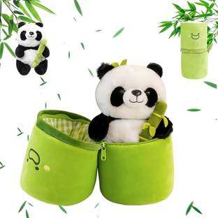 VoiDrop Cute Panda Plush Bamboo Panda Teddy soft toys for kids girls Birthday Gift  - 11 inch