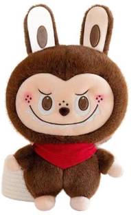 AVS Labubu Doll with Scarf Anime Plush Cute Soft Stuffed Figure Plush Toy Doll  - 30 cm