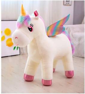 Tickles Rainbow Wings Unicorn Horse Soft Stuffed Plush Animal Toy for Kids Birthday Gift  - 40 cm