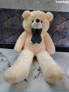 Lovehug 5ft Premium Cream Teddy Bear, Cute and Soft Teddy Plush Toy for Boys or Girls  - 152 cm