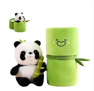 RSS SOFT TOYS Stuffed Bamboo Panda Plush Super Soft Hugging Teddy For Gift/kids/Girl - 35 cm  - 35 cm