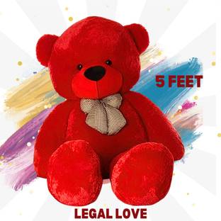 pandaabee Cute Standing Teddy Bear Soft Toys with Neck Bow  - 10 cm