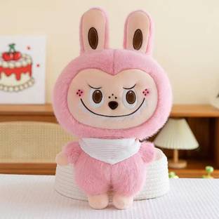 AVS Labubu Doll with Scarf Anime Plush Cute Soft Stuffed Figure Plush Toy Doll  - 30 cm