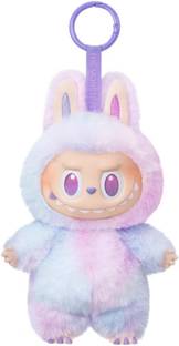 Vicorp Labubu Doll Famous Monster Toy for Toy Lovers Multi Color with Key Chain  - 17 cm
