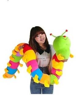 THE MODERN TREND caterpillar soft soft toy 120 cm big size  - 120 cm