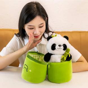 Bitsu Bobsu Panda Soft Toy for Kids, Bamboo Panda Soft Toy  - 30 cm