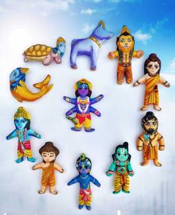 UAS ACHYUTA EXPERT TRADING CO UAS Narayan Eleven Avtar Soft Toys  - 8 inch