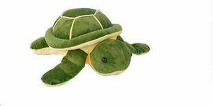 Purple beats Cute Green Turtle Soft Toy | Plush Stuffed Animal Toys for Kids  - 30 cm