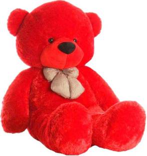 itaCheeHUB 4 FEET RED CUTE BOOTSY GIFT TEDDY BEAR NON TOXIC HUGGABLE AND LOVABLE  - 48 inch