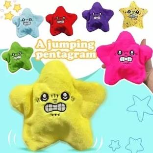Crane Lynn Soft Plush Hanging Angry Star Face Kawaii Fun Talking Toy  - 8 inch