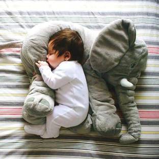 Toyingly Elephant Pillow Soft Toy | Fiber Filled Stuffed Animal | Plush Hugging Pillow  - 60 cm