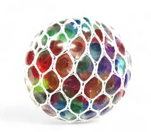 SARASI Squishy Mesh Ball For Kids, Stress Relief Hand Fidget Toy [Pack 1Pcs]  - 6 cm