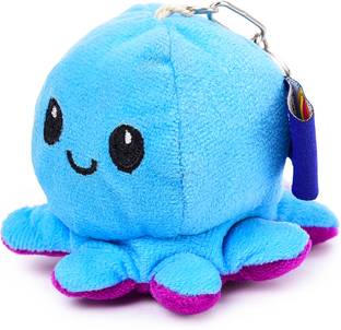 Webby Octopus with Keychain Plush Stuffed Animal Toy, 1 piece  - 9 cm