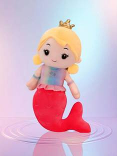 DRM Latest Super Soft Cute Mermaid Doll Soft Stuffed Plush Toy for kids, girls  - 25 cm