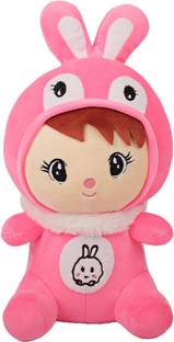 Glypta Super Soft Plush Boy Doll with Bunny Cap  - 30 cm