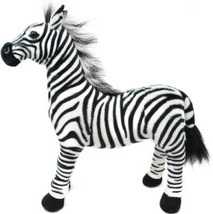 Tickles Soft Stuffed Plush Animal Standing Zebra Toy  - 50 cm