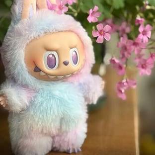 MOTYL Labubu Doll – Original Soft Plush Toy with Signature Mischievous Smile  - 17 mm