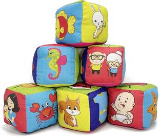 Kafron Plush Soft Fabric Cubes  - 70 mm