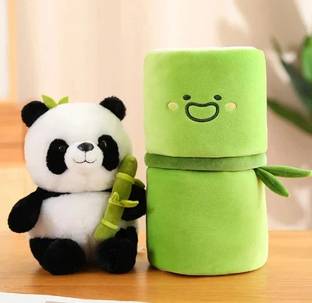 Teddify Plush Bamboo Panda Stuffed Anmal Soft Toy  - 20 cm