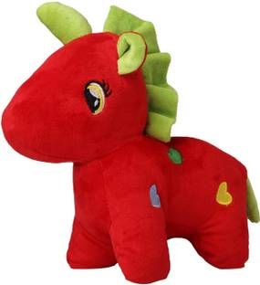 Toyingly Red Unicorn Cute Soft Toy Loveable And Huggable Toy  - 30 cm