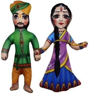 Vrindavanstore.in Nand Baba with Yashoda Maiya Soft Toy  - 8 inch