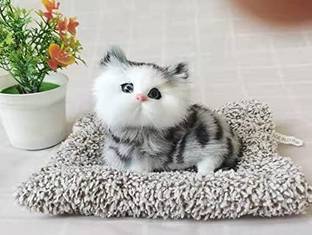 TTW Sleeping Cat Stuffed Animal Toys with Sound for Kids  - 60 mm