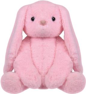 SHAH Pink Candy Bunny Toy for Unisex| Huggable Rabbit/Long Ears Stuffed Plush - 35cm  - 35 mm