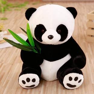 Dherik Tradworld small Size Funny Panda Bamboo Leaf Plush Toy  - 30 cm