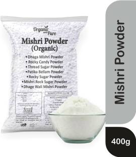Organic and Pure Mishri Powder, Thread Mishri Powder, Dhaga Misri Rock Candy Sugar Powder Organic Sugar