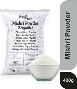 Organic and Pure Mishri Powder, Thread Mishri Powder, Dhaga Misri Rock Candy Sugar Powder Organic Sugar