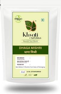 Khyati Naturals Organic Dhaga Mishri | Pure Thread Rock Sugar| Threaded Mishri | Misri Crystals Sugar
