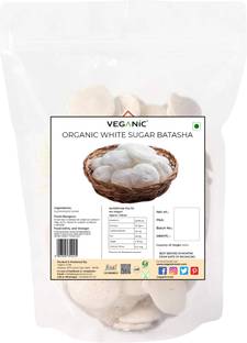 Veganic Organic White Sugar Batasha/Patasha Prashad For Pooja | Sugar Drop Candy 100g Sugar