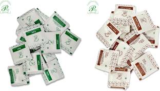 Rahul Sugar White Sugar Sachets & Brown Sugar Sachets Chemical Free Each 5g Pouch Combo Pack Sugar
