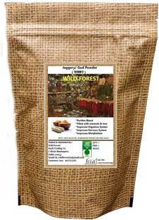 WILD FOREST Jaggery Powder, Sugarcane ,Shakkar, Gud, Natural & Healthy Sweetener 400 gm Sugar