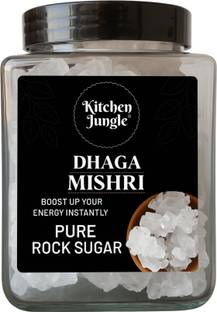 Kitchen Jungle Dhaga Mishri ( Mishri Dhage Wali ) Thread Misri Crystal Sugar | Khandasari Sugar | Khanda Mishri Sugar