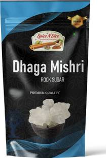 spice n dice Dhaga Mishri | Rock Sugar | Pure Thread Crystal | Thread Mishri | Mishri Crystal Sugar