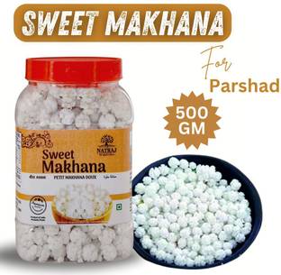 NATRAJ The Right Choice Special Sugar Makhana | Sugar Balls for Pooja | Prashad Dana | Sweet Makhana -500g Sugar