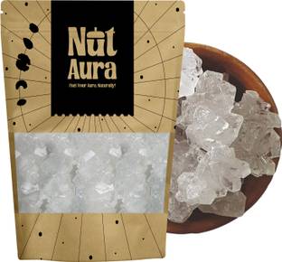NUT AURA Dhaga Mishri | Natural Sweetener | Pure Unrefined Rock Sugar Crystals Sugar