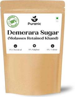 Puranic Organic Demerara Sugar | Natural Molasses Retained Brown Khand Sugar