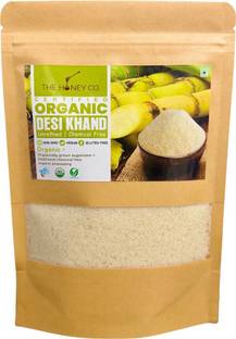 THE HONEY CO. Certified Organic Desi Khand - 100% Raw and Natural - (400g) Sugar