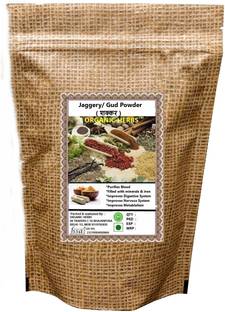 ORGANIC HERBS Jaggery Powder, Sugarcane ,Shakkar, Gud, Natural & Healthy Sweetener 900 gm Sugar
