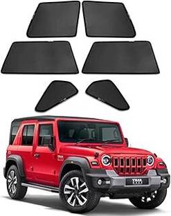 FORSONS Rear Window, Side Window, Windshield, Sun Roof Sun Shade For Mahindra Thar