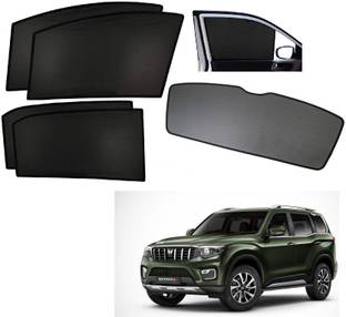 AuTO ADDiCT Side Window, Rear Window Sun Shade For Mahindra New Scorpio