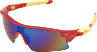 Crooks Polarized, UV Protection Cycling, Running, Sports Unisex Sunglasses (Free Size) Cricket Goggles