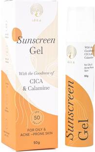 Idika Sunscreen - SPF 50 PA++++ Sunscreen Gel with Goodness of CICA & Calamin SPF 50G