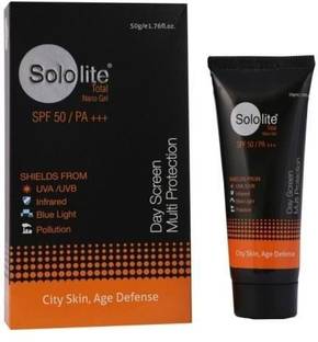 SOLOLITE Sunscreen - SPF 50 PA+++ TOTAL NANO GEL SPF 50/PA+++