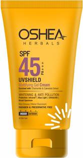 OSHEA Sunscreen - SPF 45 PA+++ UVShield Mattifying Gel Cream